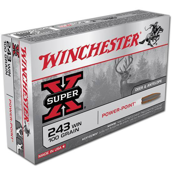 WIN SUPER-X 243WIN 100GR POWER POINT 20/10 - Ammunition